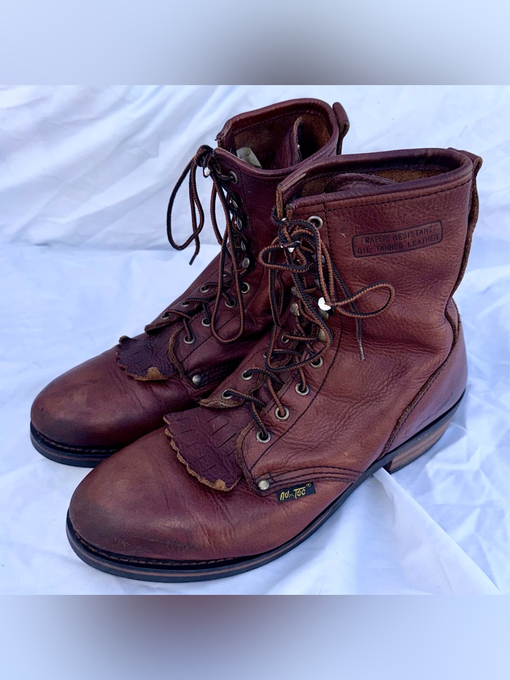 AdTec Men's Waterproof Oil Tanned Leather Western Work Boots Men’s 11.5